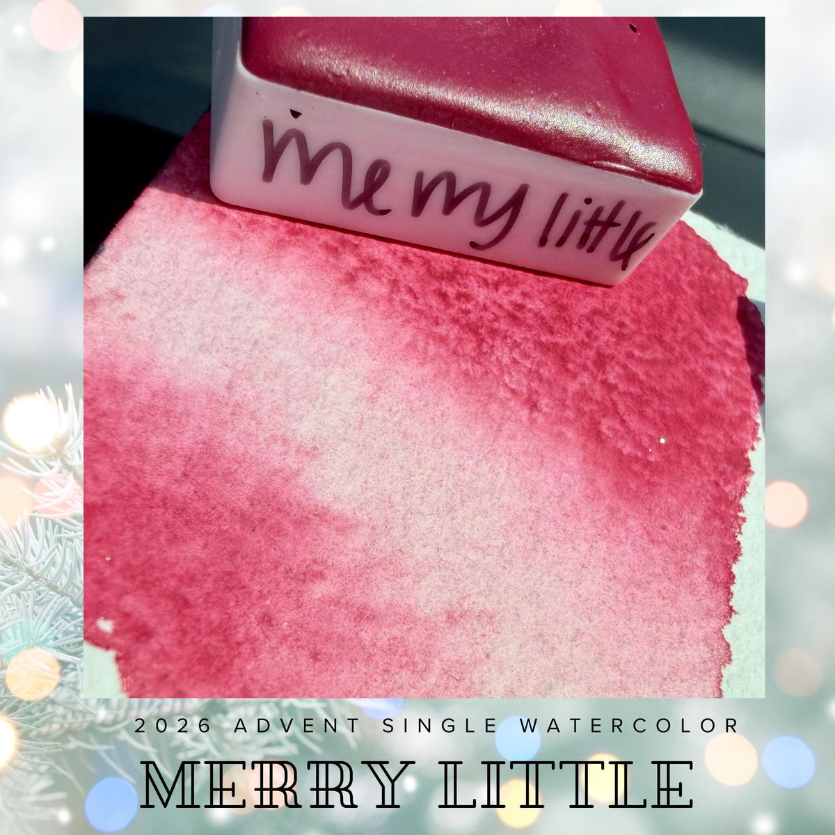 Merry Little - 2026 Holiday Advent Single Colors | Handmade Watercolors | Handmade Paint | Watercolors | Watercolor Artist |