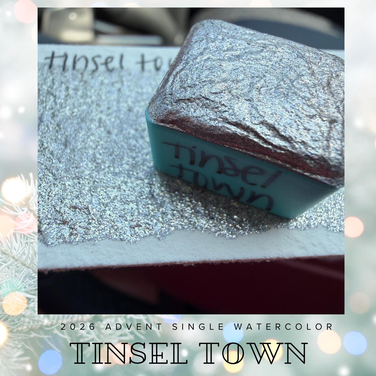Tinsel Town - 2026 Holiday Advent Single Colors | Handmade Watercolors | Handmade Paint | Watercolors | Watercolor Artist |
