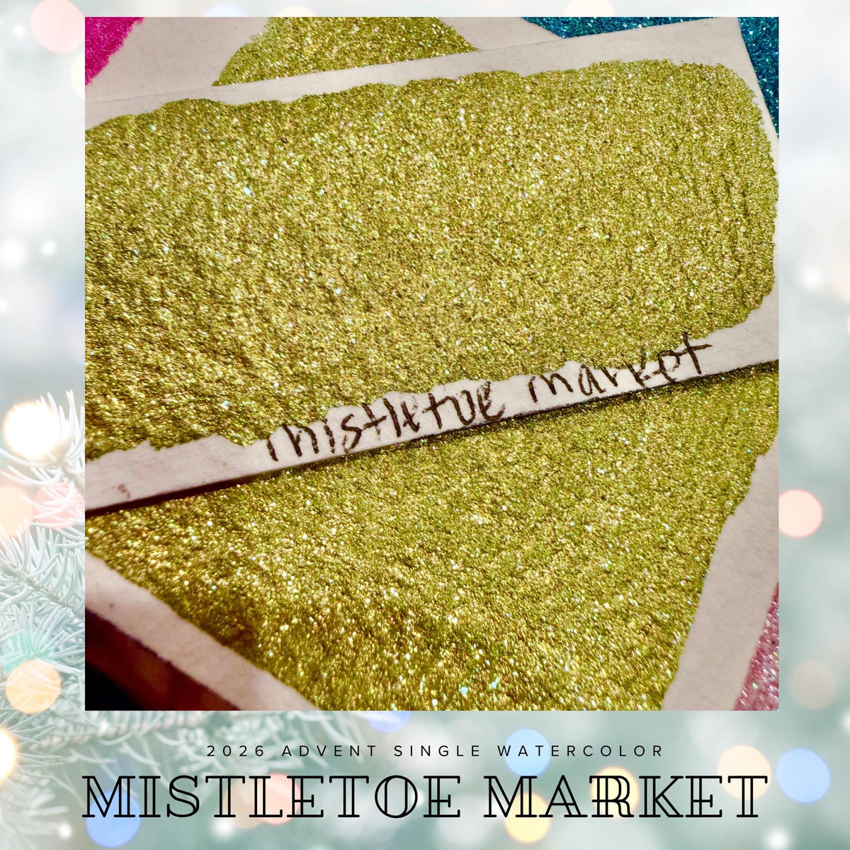 Mistletoe Market - 2026 Holiday Advent Single Colors | Handmade Watercolors | Handmade Paint | Watercolors | Watercolor Artist |
