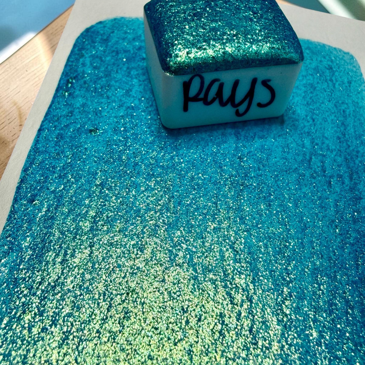 Rays | Summerween Shift | Handmade Watercolors | Handmade Paint | Calligraphy | Lettering |