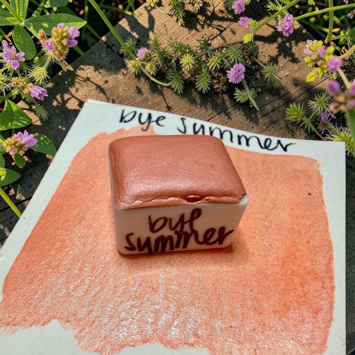 Bye Summer | HYBRID | Matte & Shimmer Blend | Handmade Watercolors | Handmade Paint | Watercolors | Watercolor | Watercolor Artist