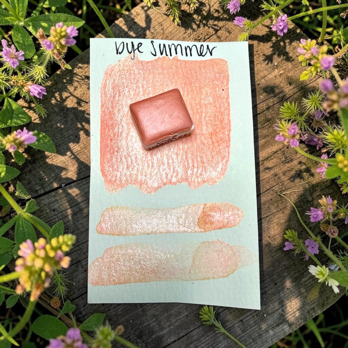 Bye Summer | HYBRID | Matte & Shimmer Blend | Handmade Watercolors | Handmade Paint | Watercolors | Watercolor | Watercolor Artist