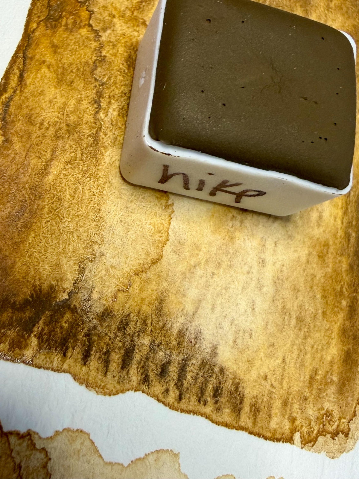 Hike | Handmade Watercolors | GRANULATING | Handmade Cards | Watercolor Florals | Matte Pigment | Half Pans