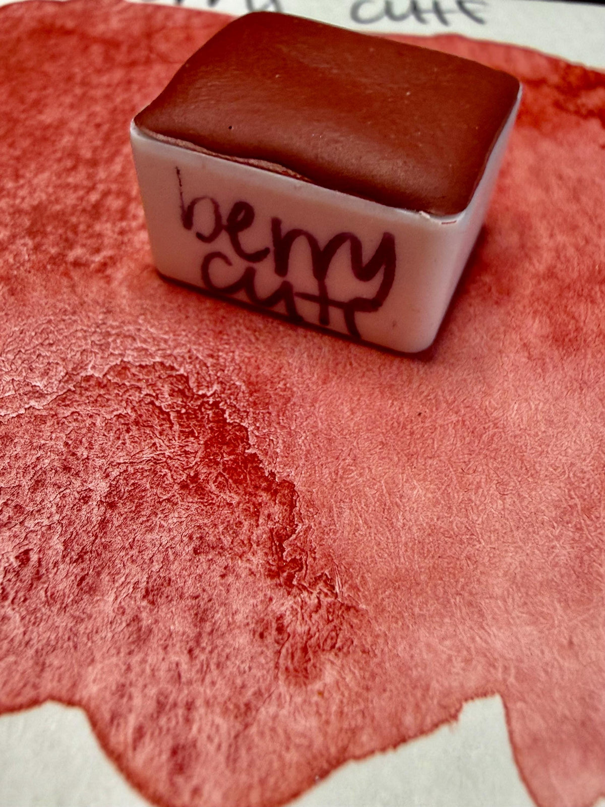 Berry Cute | Handmade Watercolors | GRANULATING | Handmade Cards | Watercolor Florals | Matte Pigment | Half Pans