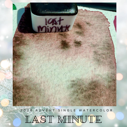 Last Minute - 2026 Holiday Advent Single Colors | Handmade Watercolors | Handmade Paint | Watercolors | Watercolor Artist |