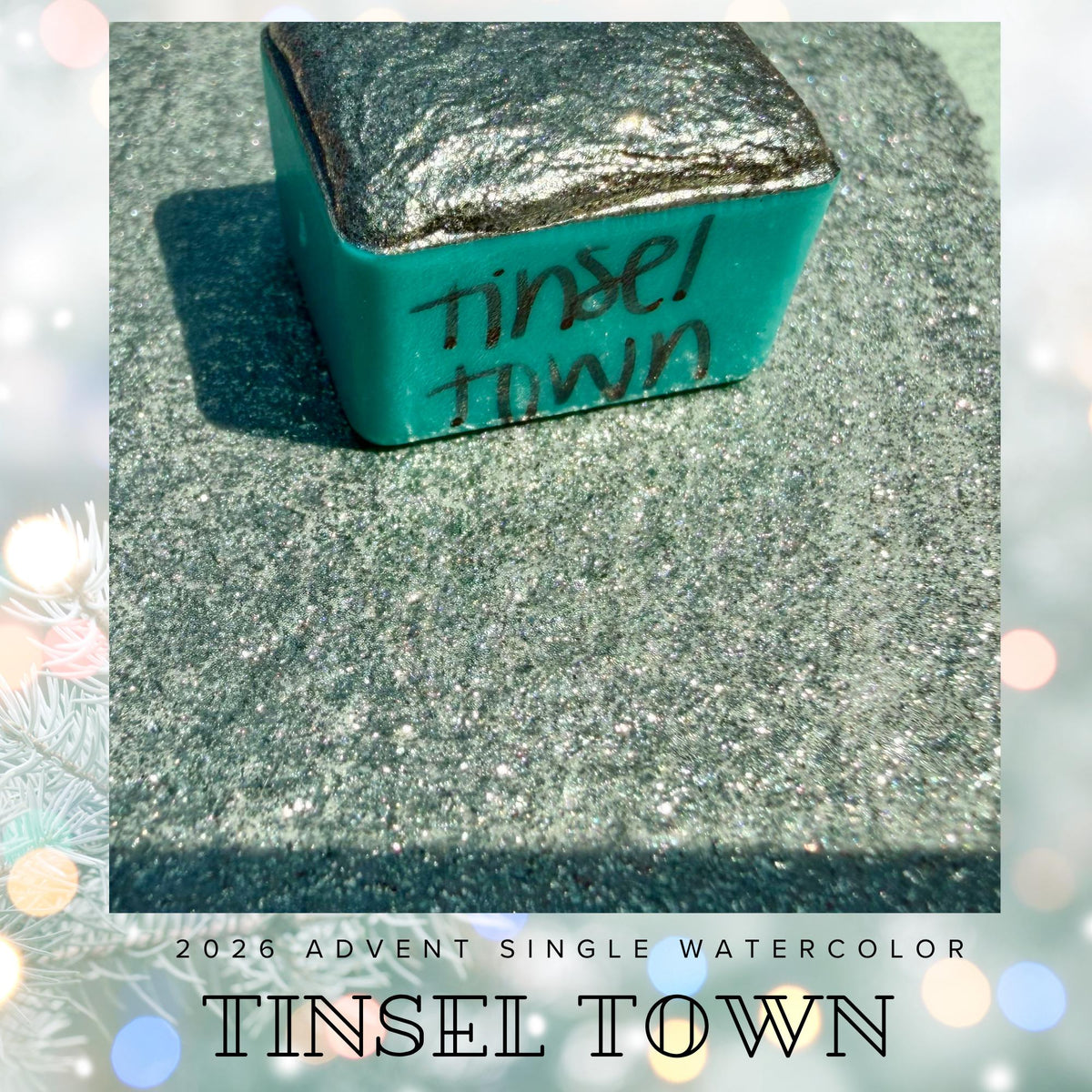 Tinsel Town - 2026 Holiday Advent Single Colors | Handmade Watercolors | Handmade Paint | Watercolors | Watercolor Artist |