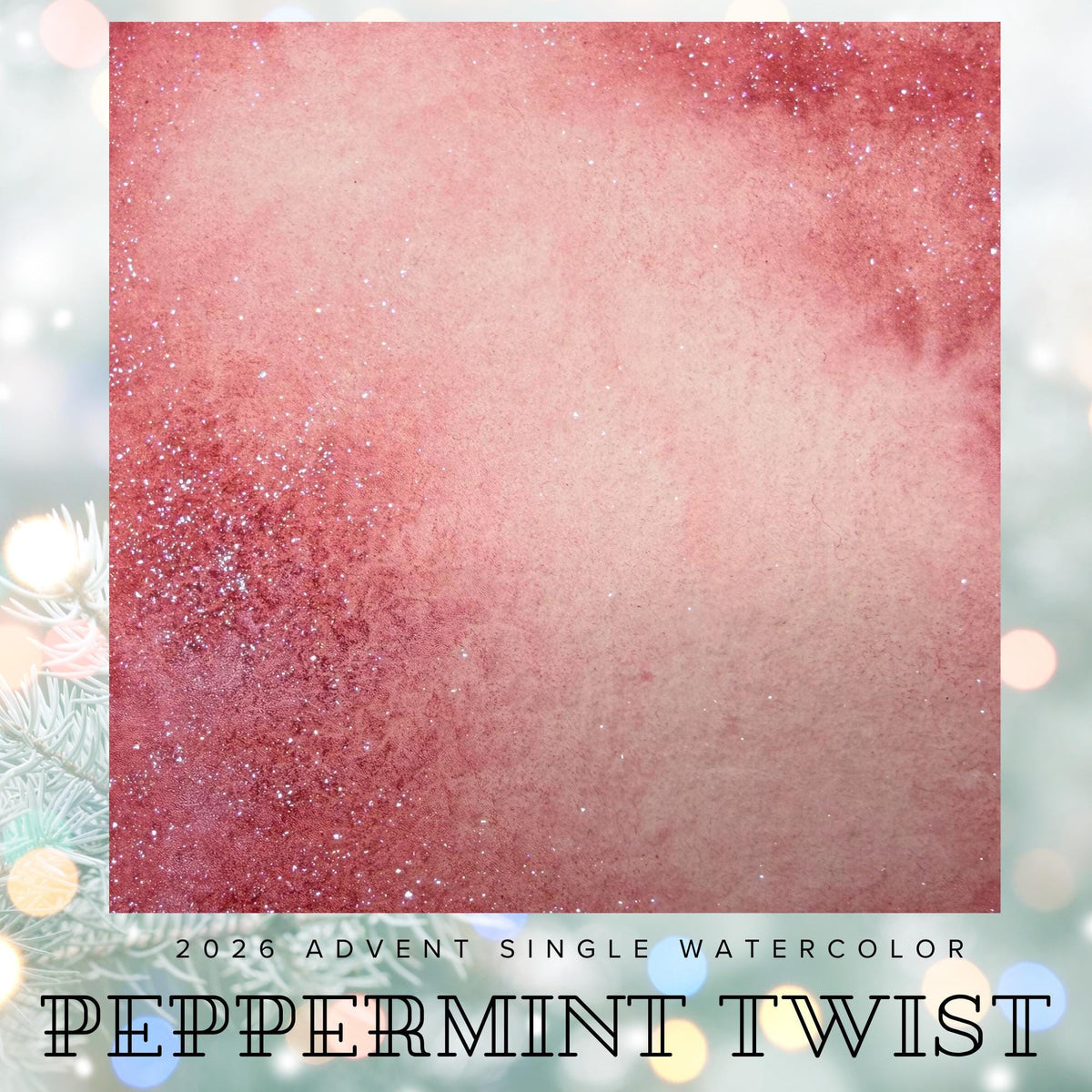 Peppermint Twist - 2026 Holiday Advent Single Colors | Handmade Watercolors | Handmade Paint | Watercolors | Watercolor Artist |