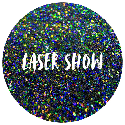 Laser Show | Handmade Custom Glitter Mix | Fine, Chunky, Holographic & Specialty Glitter | Craft Glitter | .5 oz, 1 oz, 2 oz