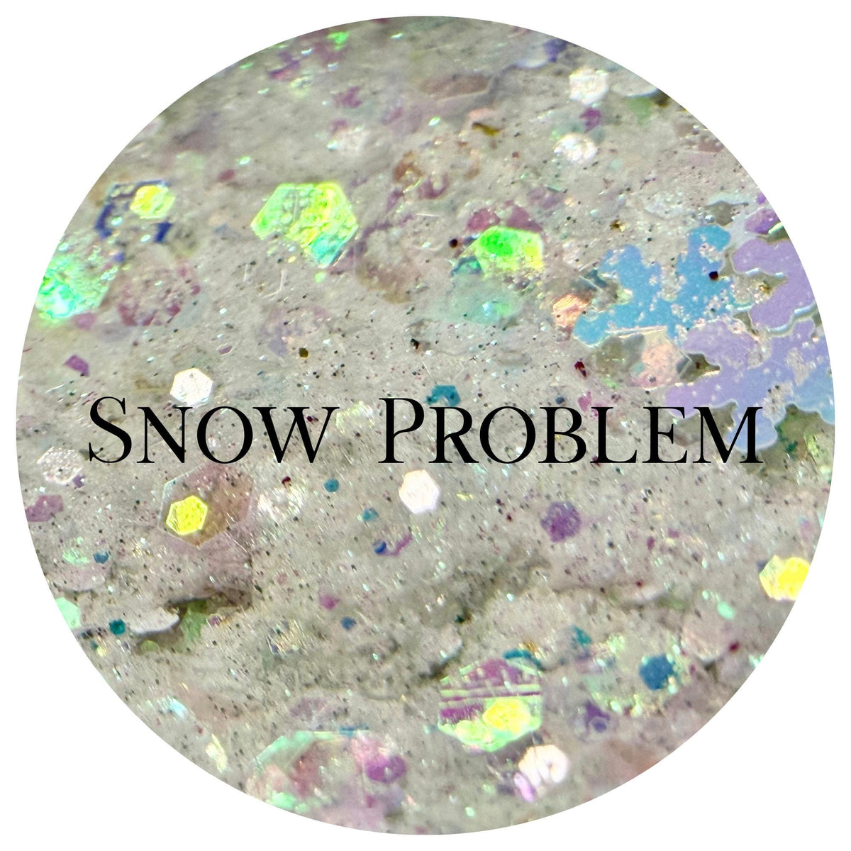 Snow Problem | Handmade Custom Glitter Mix | Fine, Chunky, Holographic & Specialty Glitter | Craft Glitter | .5 oz, 1 oz, 2 oz