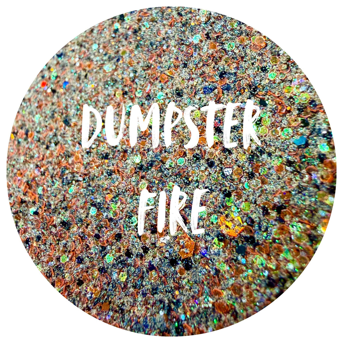 Dumpster Fire | Handmade Custom Glitter Mix | Fine, Chunky, Holographic & Specialty Glitter | Craft Glitter | .5 oz, 1 oz, 2 oz