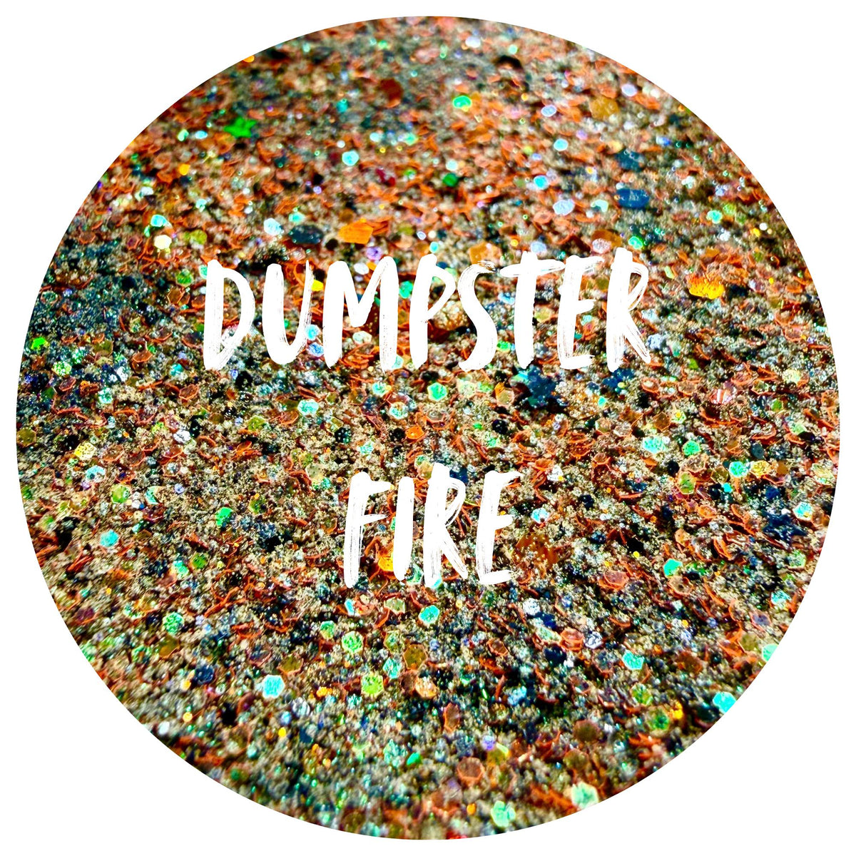 Dumpster Fire | Handmade Custom Glitter Mix | Fine, Chunky, Holographic & Specialty Glitter | Craft Glitter | .5 oz, 1 oz, 2 oz