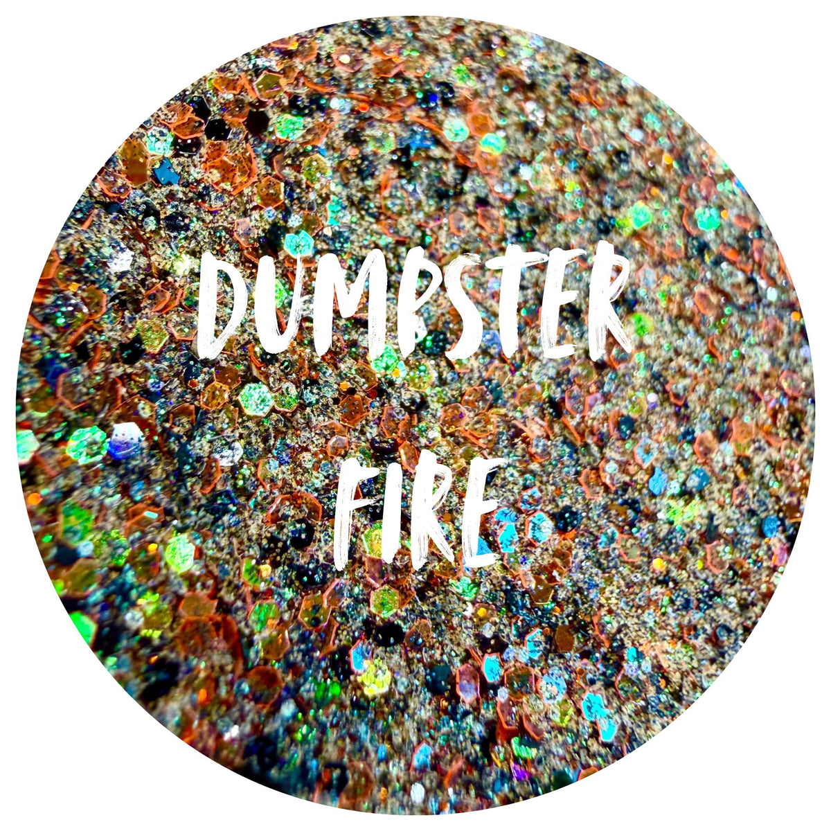 Dumpster Fire | Handmade Custom Glitter Mix | Fine, Chunky, Holographic & Specialty Glitter | Craft Glitter | .5 oz, 1 oz, 2 oz