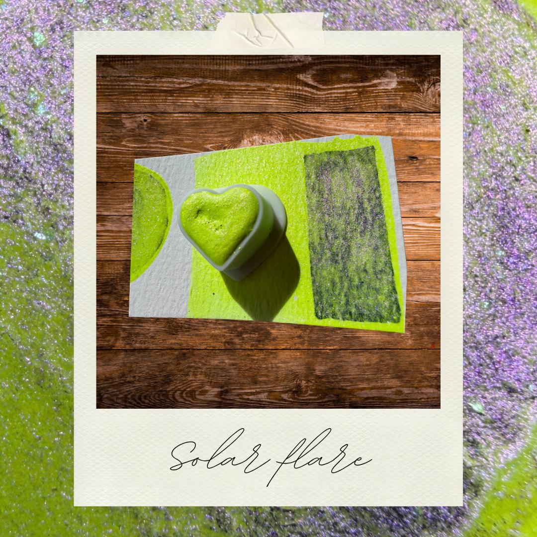 Solar Flare | Handmade Watercolors | Handmade Paint | Watercolors | Watercolor | Handmade Cards | Unique Watercolors