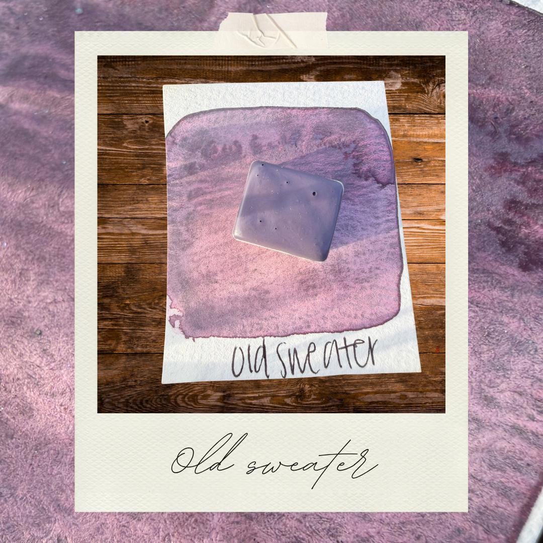 Old Sweater | Handmade Watercolors | Handmade Paint | Watercolors | Watercolor | Handmade Cards | Unique Watercolors