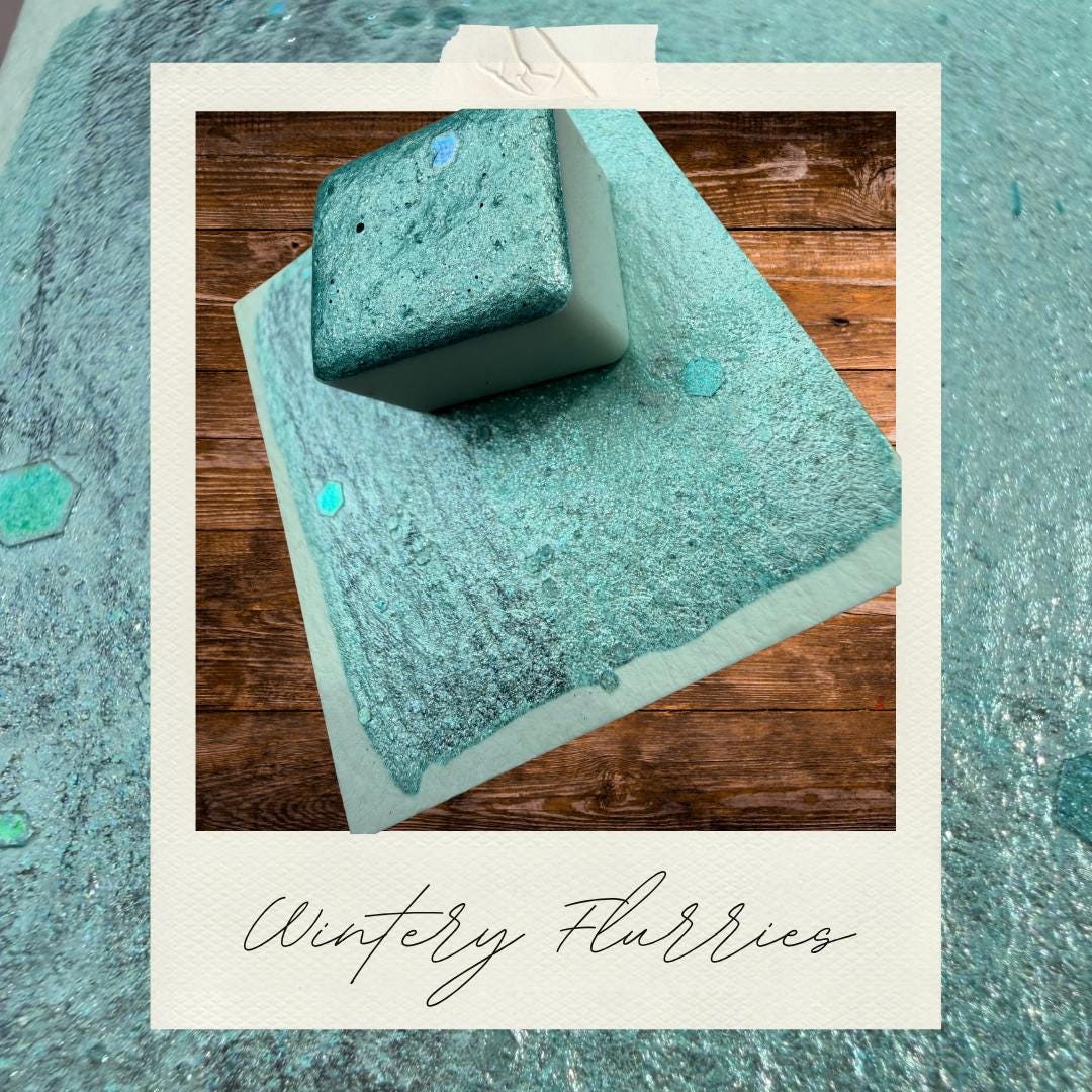 Wintery Flurries | Handmade Watercolors | Handmade Paint | Watercolors | Watercolor | Handmade Cards | Unique Watercolors
