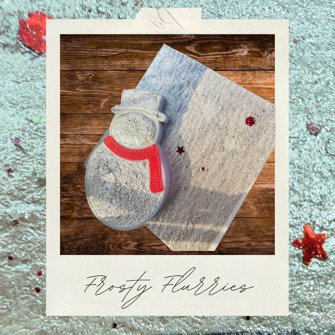 Frosty Flurries | Handmade Watercolors | Handmade Paint | Watercolors | Watercolor | Handmade Cards | Unique Watercolors