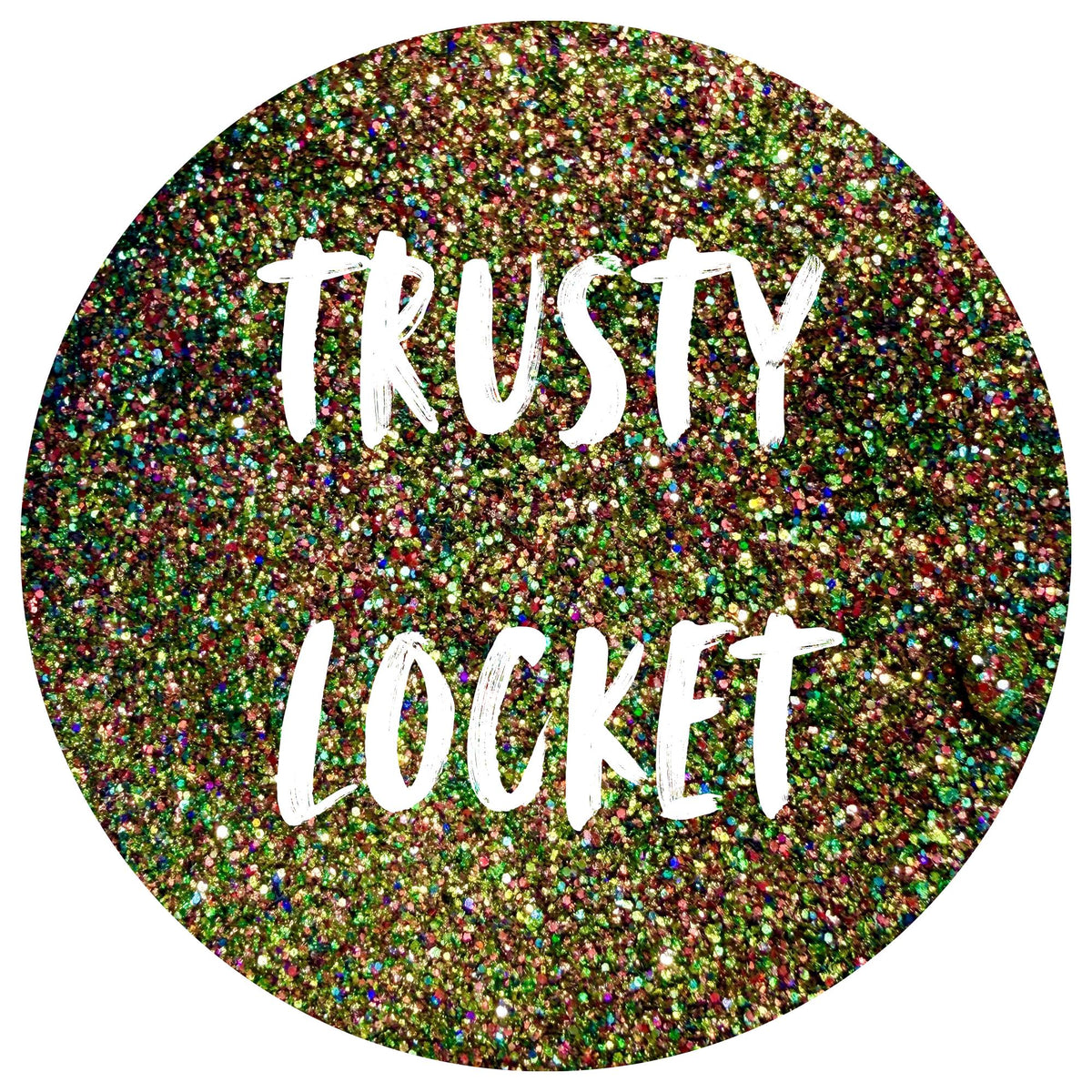 Trusty Locket | Handmade Custom Glitter Mix | Fine, Chunky, Holographic & Specialty Glitter | Craft Glitter | .5 oz, 1 oz, 2 oz