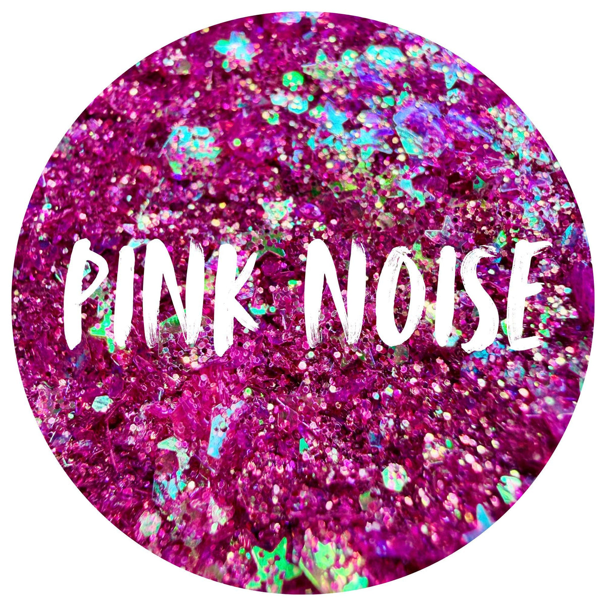 Pink Noise | Handmade Custom Glitter Mix | Fine, Chunky, Holographic & Specialty Glitter | Craft Glitter | .5 oz, 1 oz, 2 oz