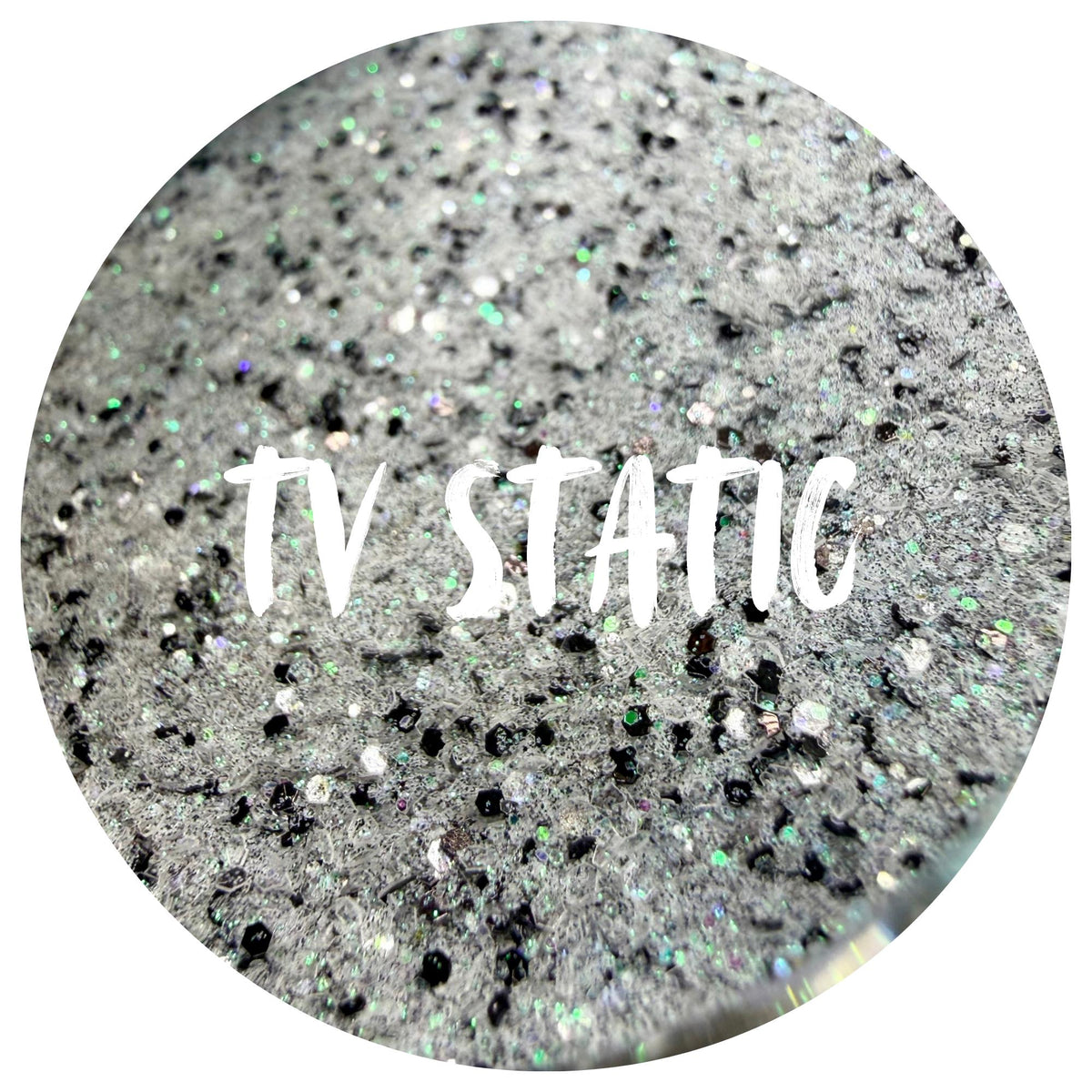 TV Static | Handmade Custom Glitter Mix | Fine, Chunky, Holographic & Specialty Glitter | Craft Glitter | .5 oz, 1 oz, 2 oz