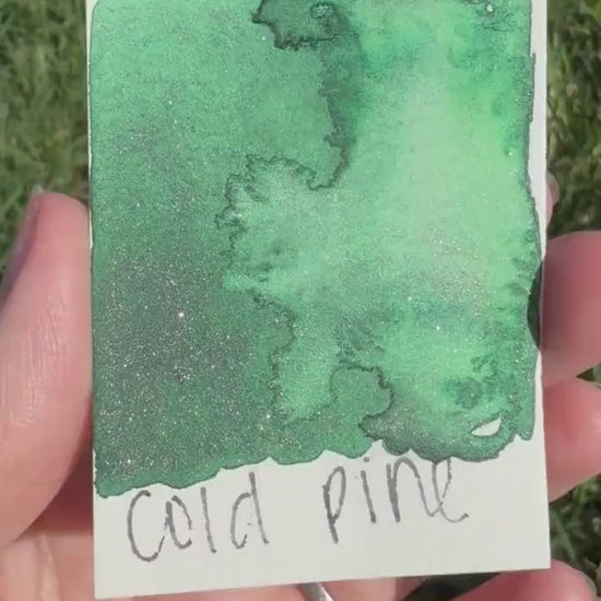 Cold Pine | HYBRID | Matte & Shimmer Blend | Handmade Watercolors | Handmade Paint | Watercolors | Watercolor | Watercolor Artist