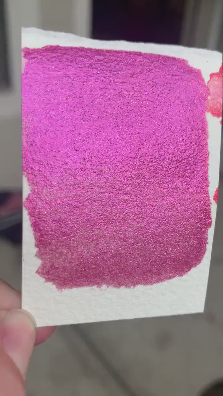 Malibu | Large Particle Mica | Handmade Watercolors | Handmade Paint | Watercolors | Watercolor Artist | Handmade Watercolor | Calligraphy