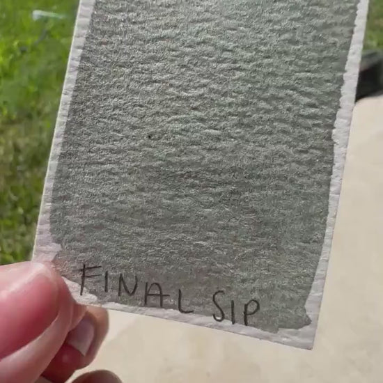 Final Sip | Handmade Watercolors | Handmade Paint | Watercolors | Watercolor Artist | Handmade Cards | Glitter Watercolors |