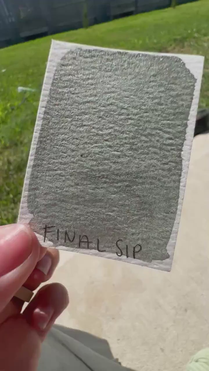 Final Sip | Handmade Watercolors | Handmade Paint | Watercolors | Watercolor Artist | Handmade Cards | Glitter Watercolors |