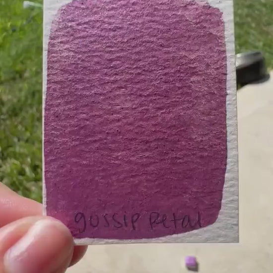 Gossip Petal | Handmade Watercolors | Handmade Paint | Watercolors | Watercolor Artist | Handmade Cards | Glitter Watercolors |