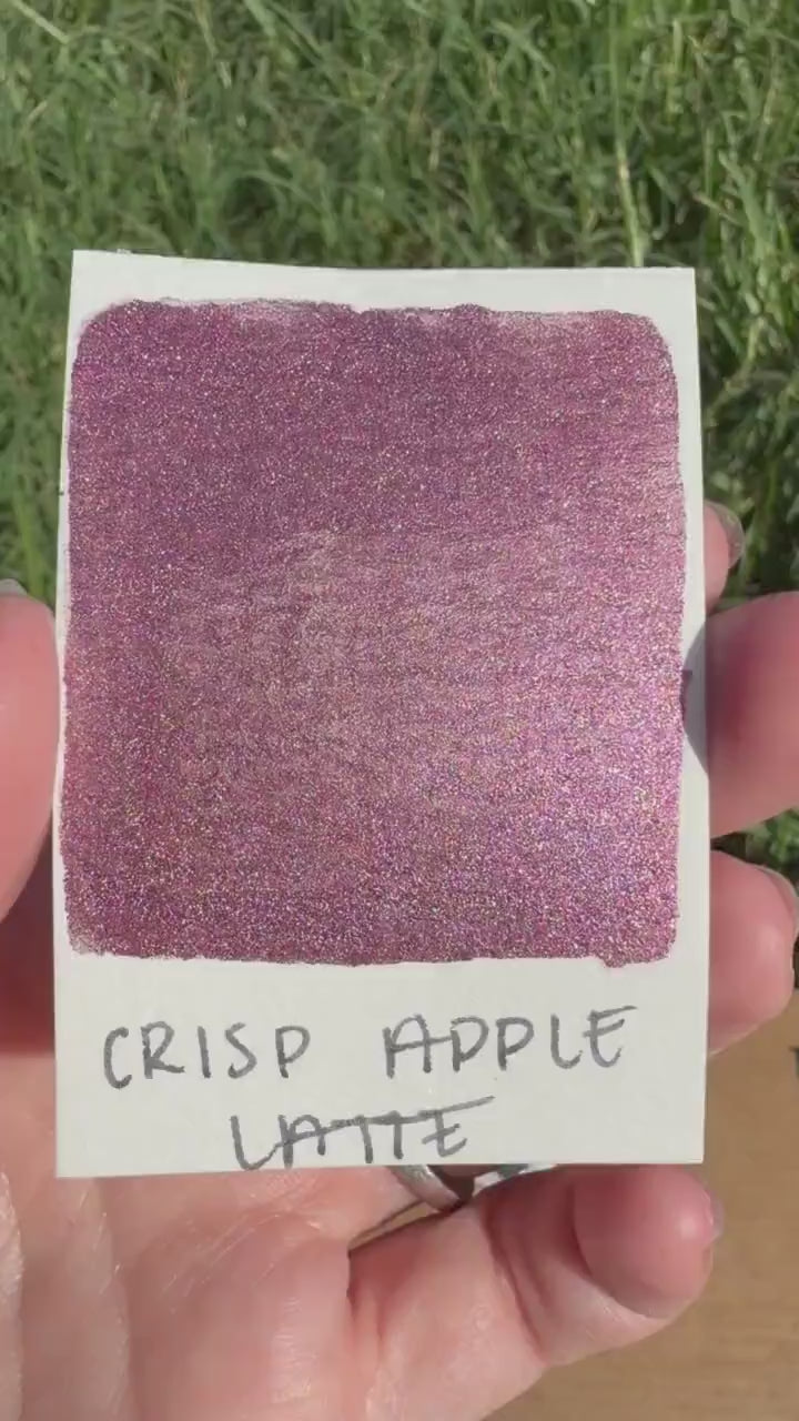 Crisp Apple Latte | Handmade Watercolors | Handmade Paint | Watercolors | Watercolor | Watercolor Artist