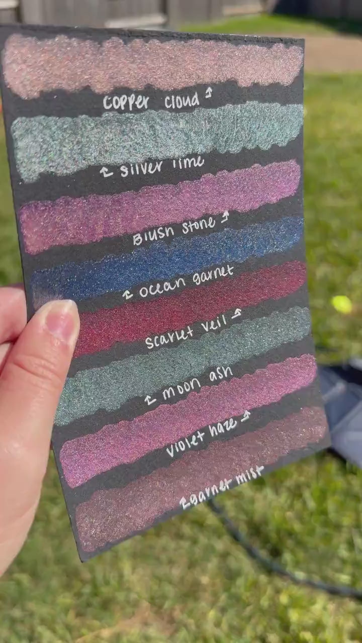 Swirly Paints! - handmade watercolors, swirly watercolors, shimmer watercolors, unique paints, artist gifts, swirl watercolors