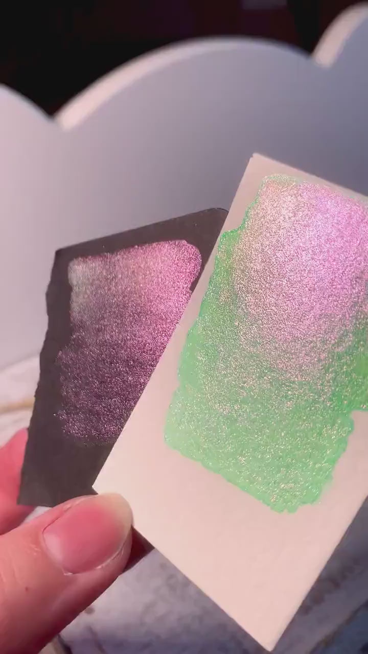 Hulk Colorshift | Handmade | Handmade Watercolors | Calligraphy | Hand Lettering | Chameleon Pigment