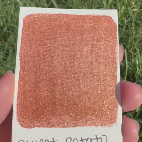 Sweet Potato Latte | Handmade Watercolors | Handmade Paint | Watercolors | Watercolor | Watercolor Artist