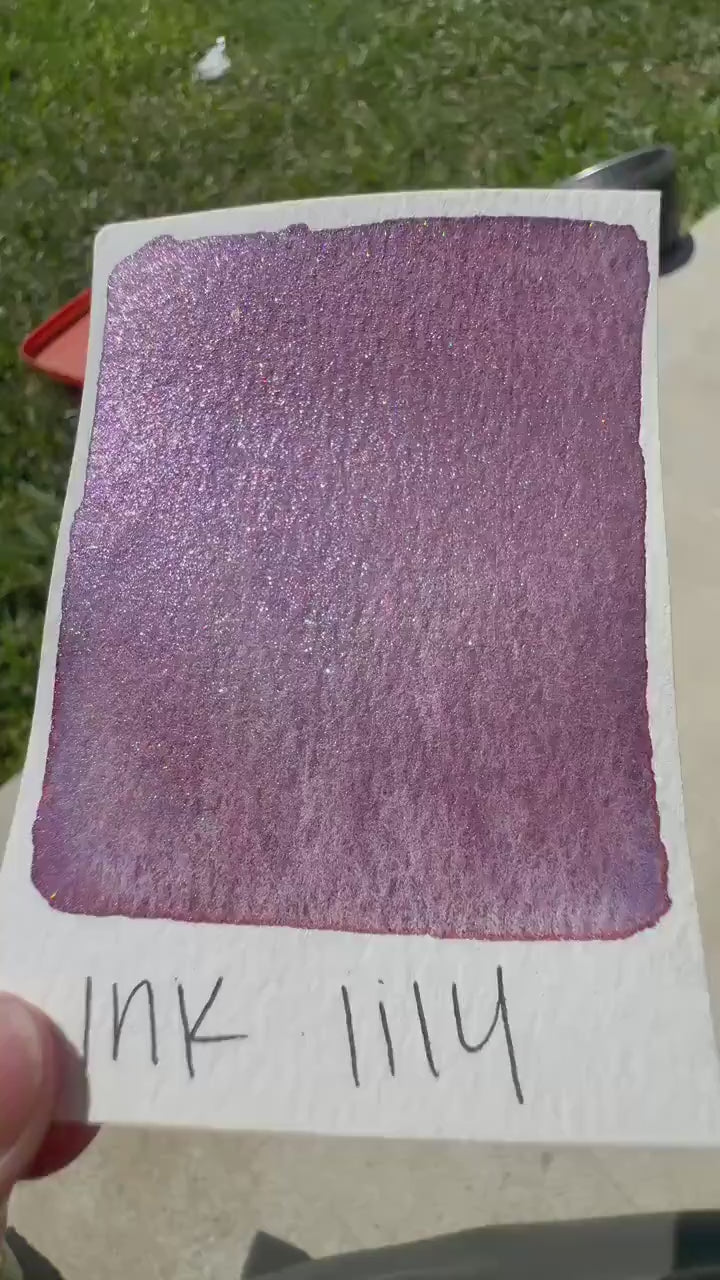 Ink Lily/Twilight Corset | Handmade Watercolors | Handmade Paint | Watercolors | Watercolor Artist | Handmade Cards | OUT OF PRODUCTION