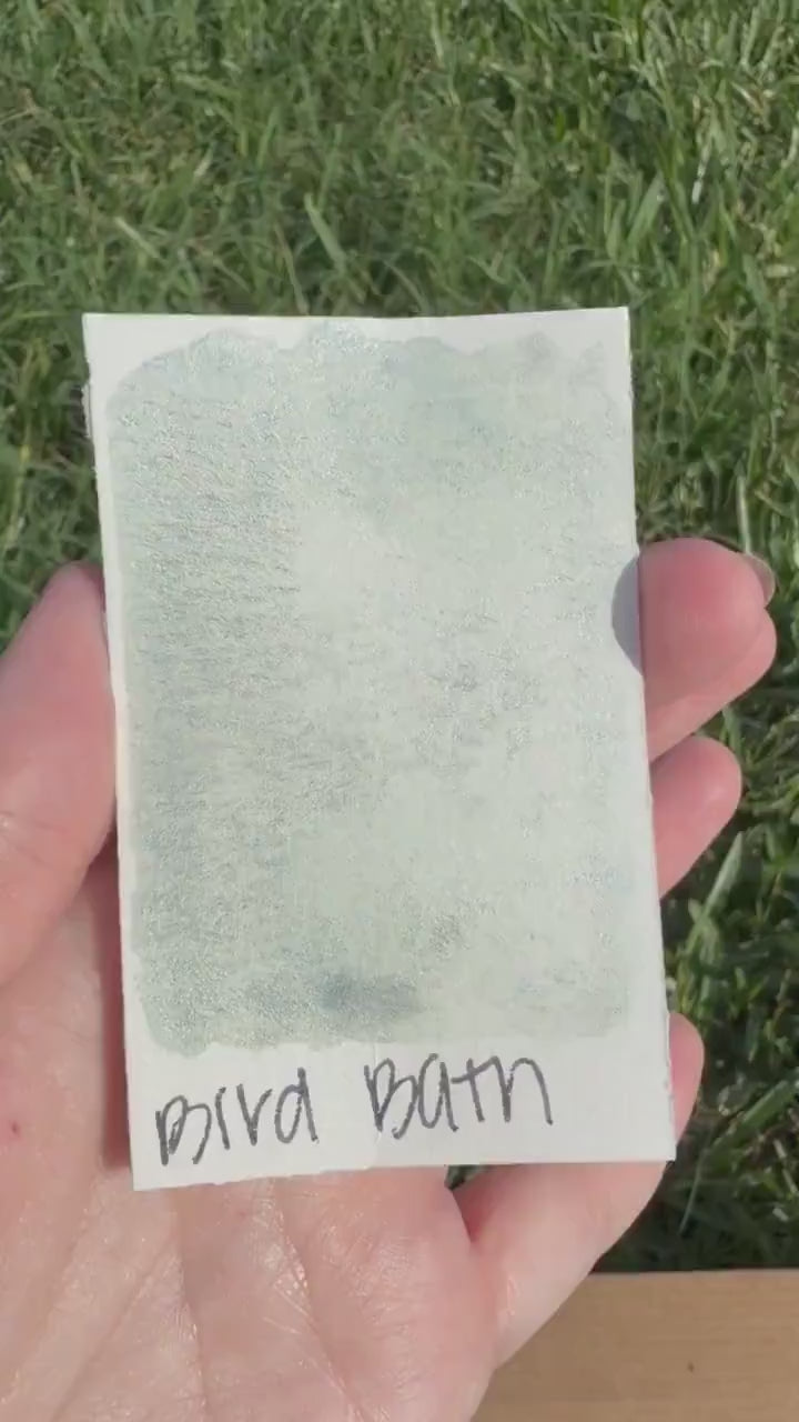 Bird Bath | HYBRID | Matte & Shimmer Blend | Handmade Watercolors | Handmade Paint | Watercolors | Watercolor | Watercolor Artist